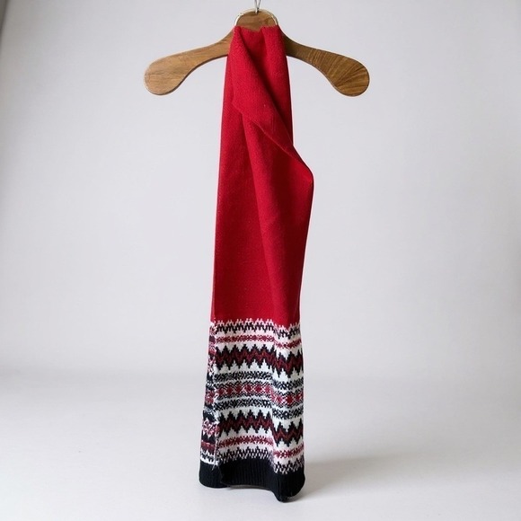 Cozy Fair Isle Knit Scarf | Warm Winter Accessory | Lane Bryant NWT - Picture 2 of 5